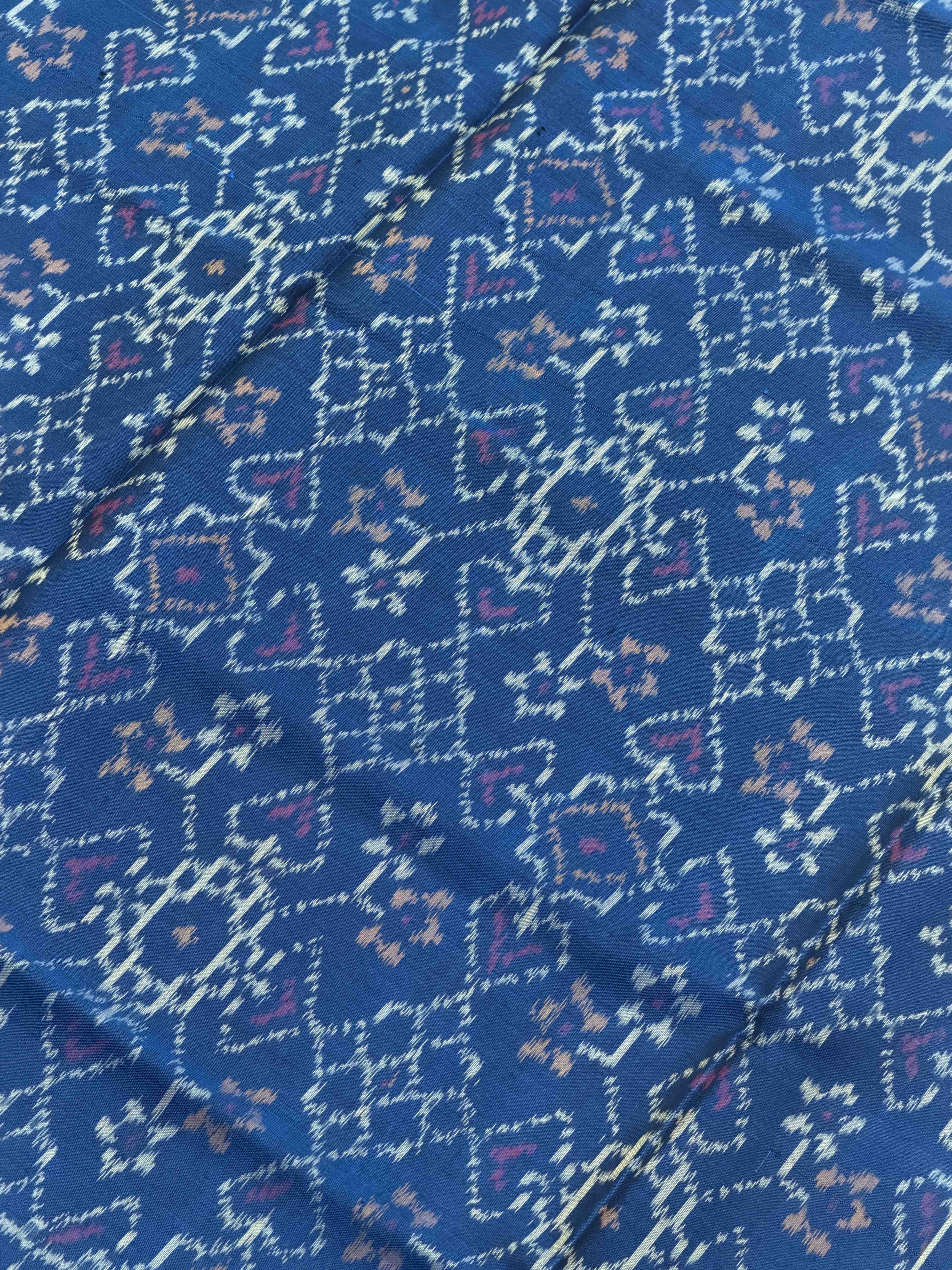 Cobalt blue Manekchawk Rajkot Patola Saree