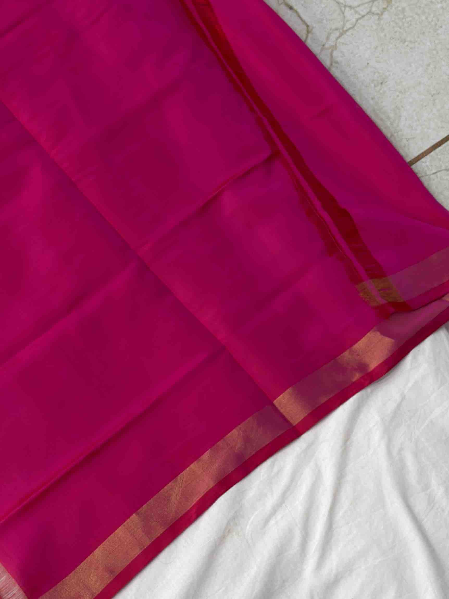 Pink Chokhtabhat Rajkot Patola Saree