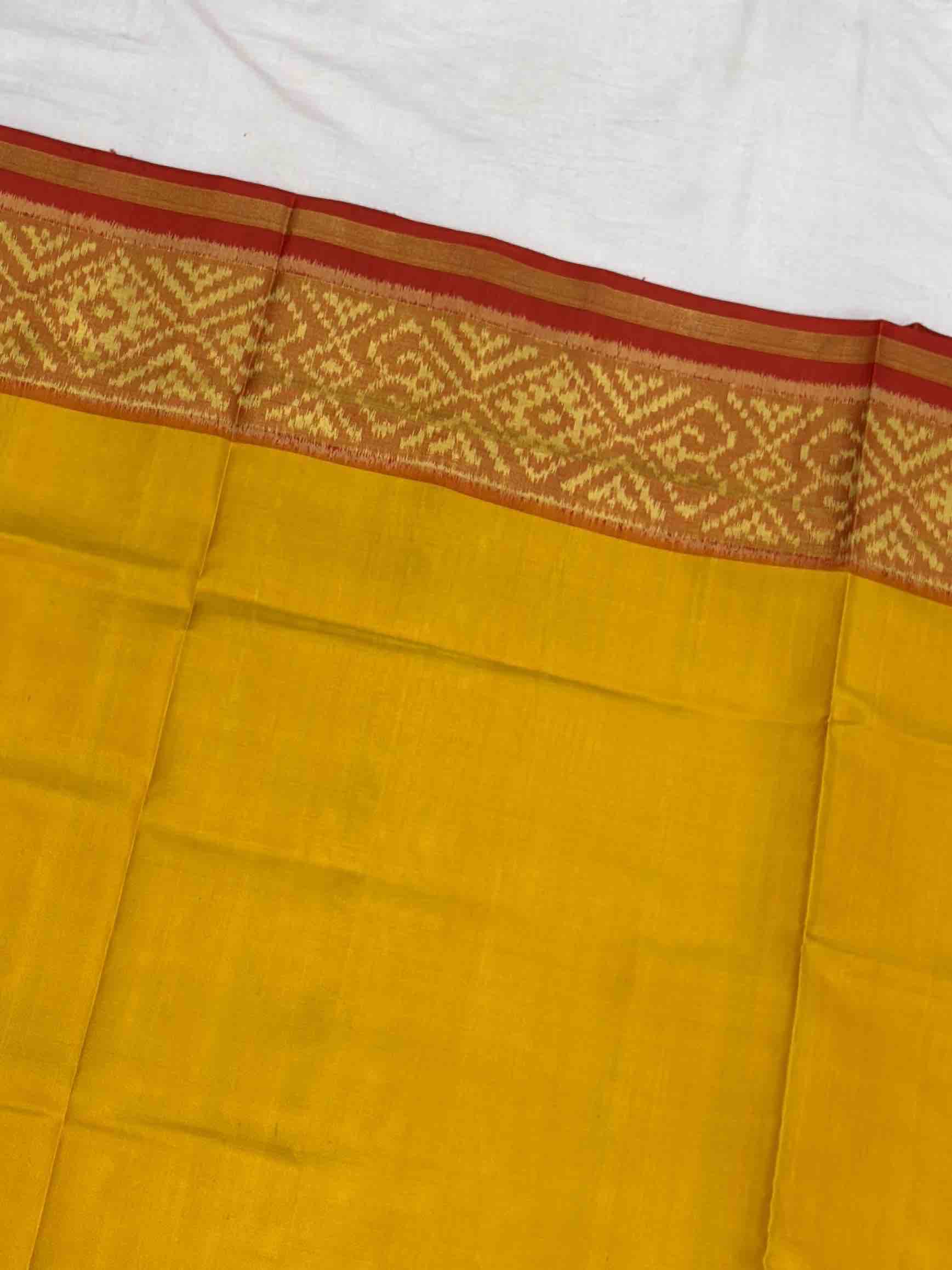 Ganga Jamuna Plain Gala border Patola saree