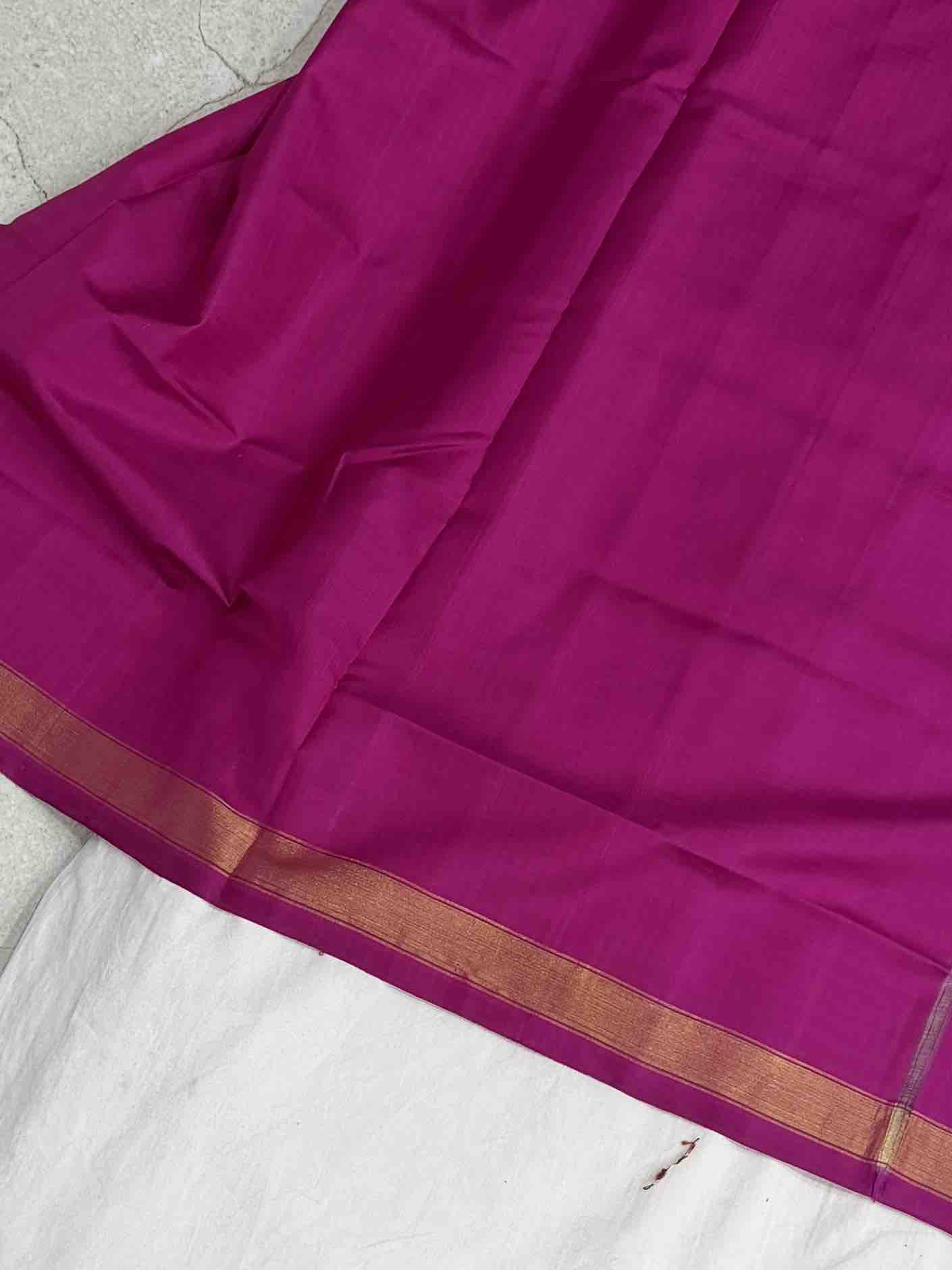 Pink & cooper sulphate blue narikunj Patola Saree