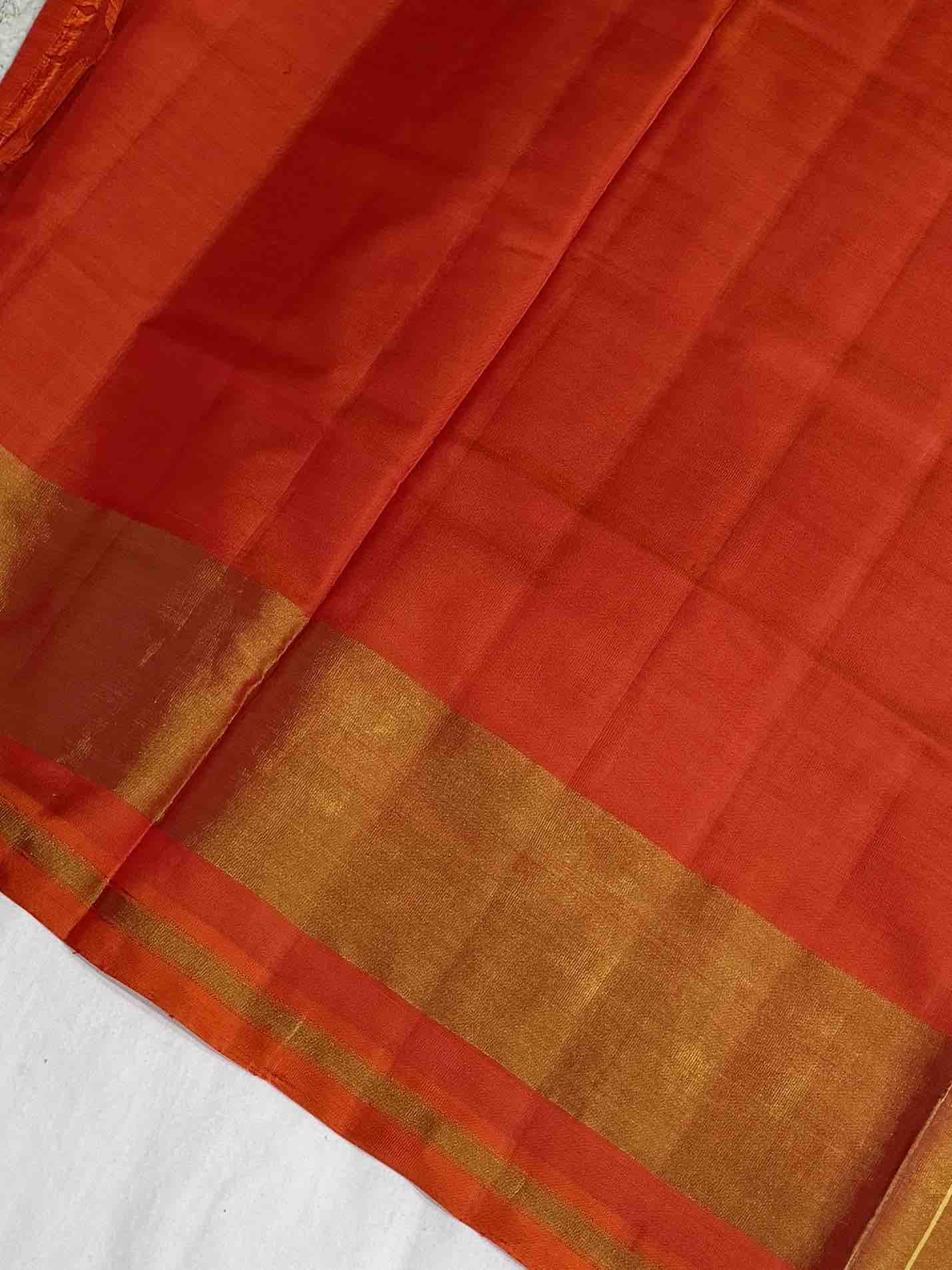 Orange daliya bhat Rajkot Patola Saree