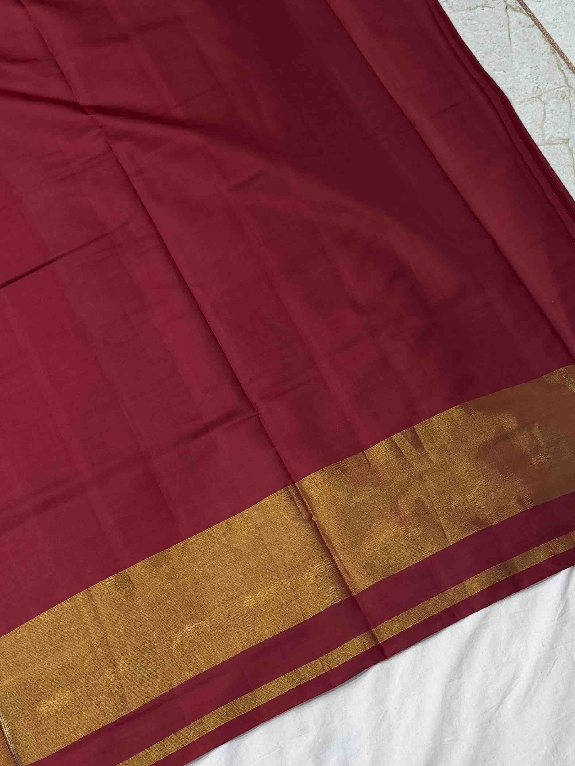 Maroon Rajkot Patola Saree with Traditional All-Over Geometric Pattern