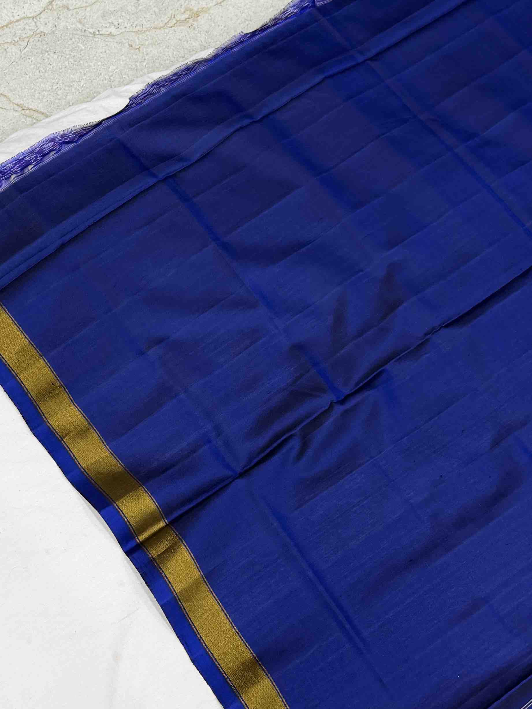 Blue fancy desing rajkot patola saree