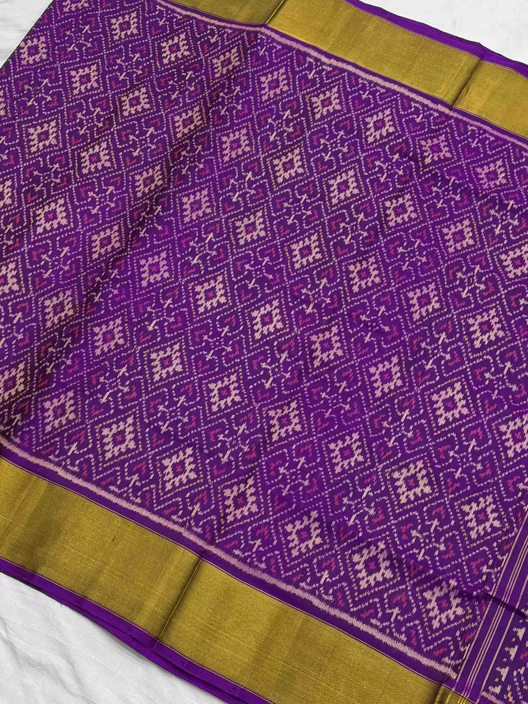 Tissue border panchanda Rajkot Patola Saree