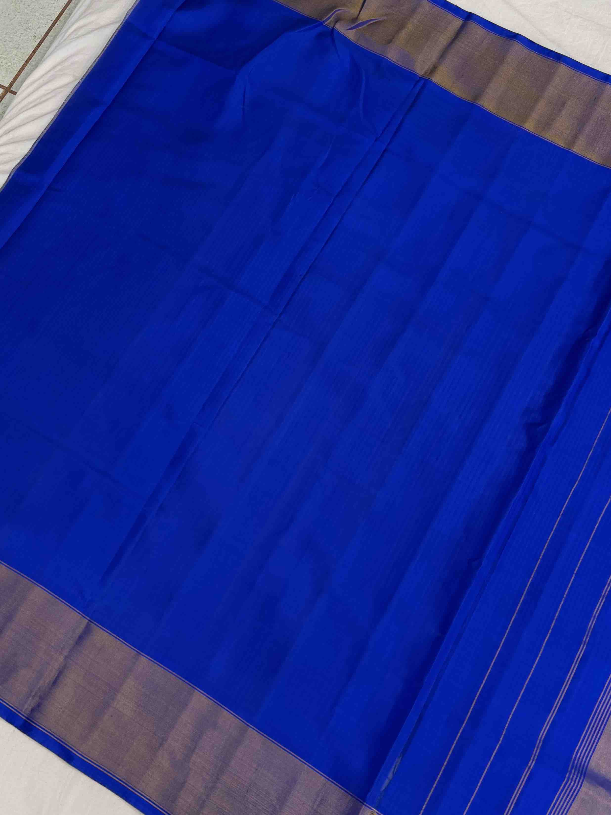 Electric blue Panchanda Rajkot Patola Saree