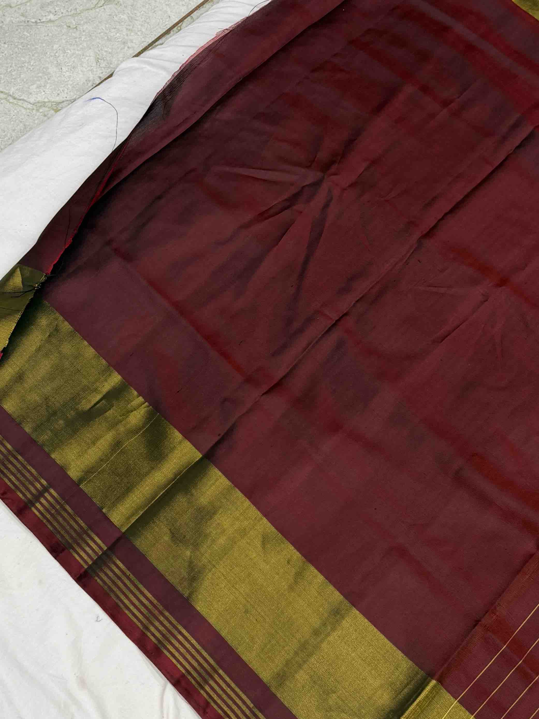 Maroon & Green Panchanda Rajkot Patola Saree