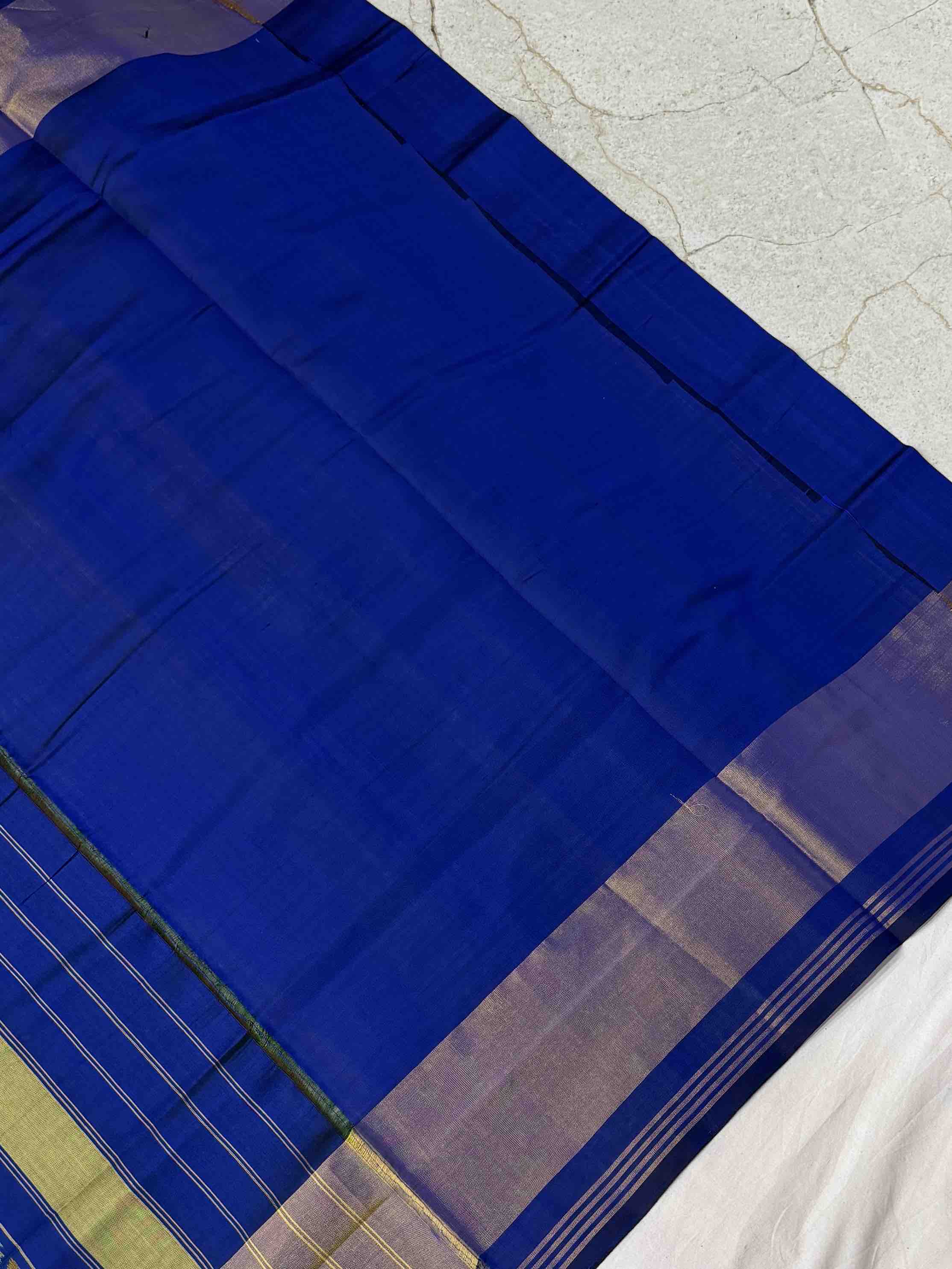 Blue & rama blue Daliyabhat Rajkot Patola Saree