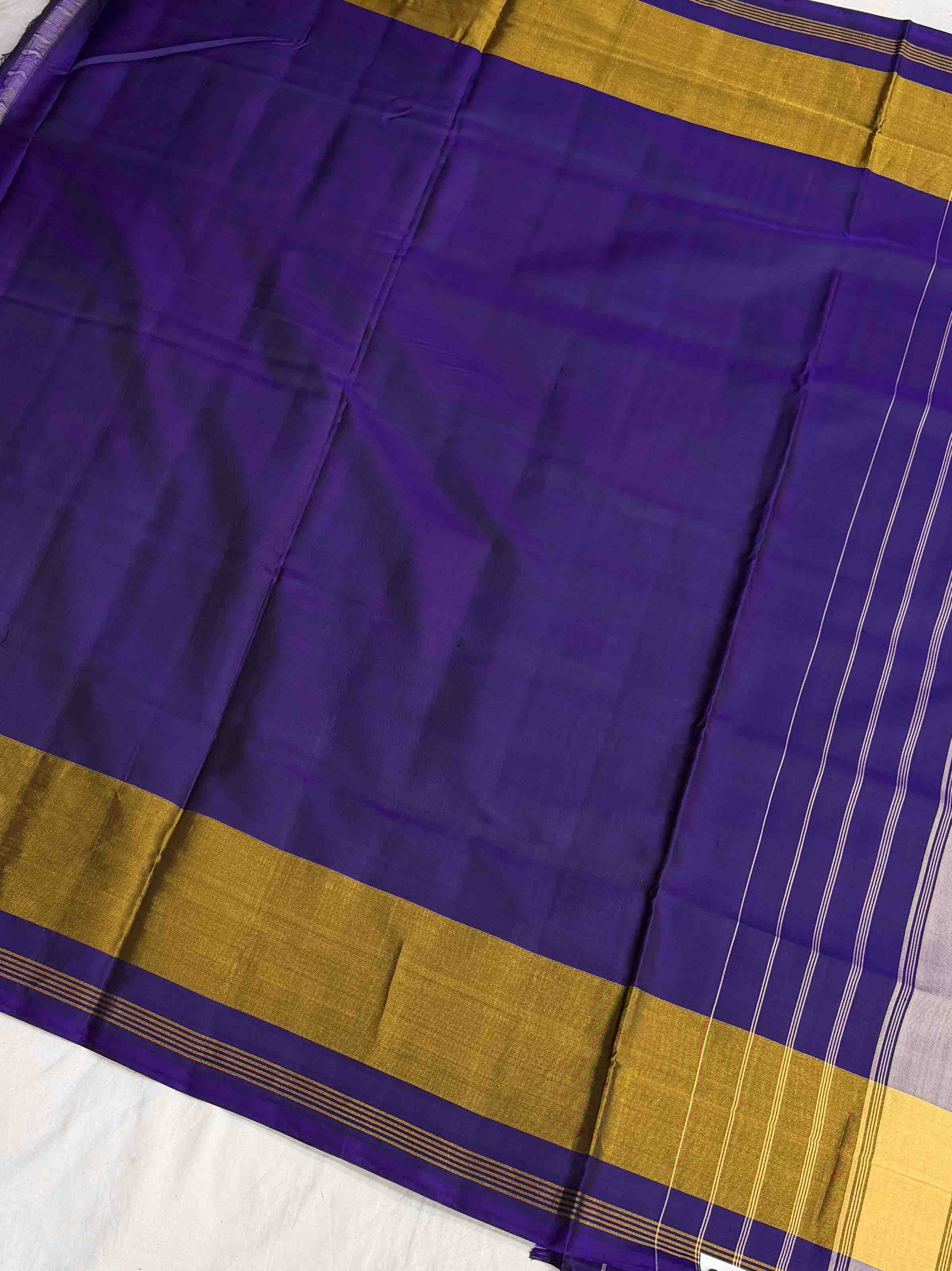 Purple skirt border with zigzag pattern Rajkot Patola