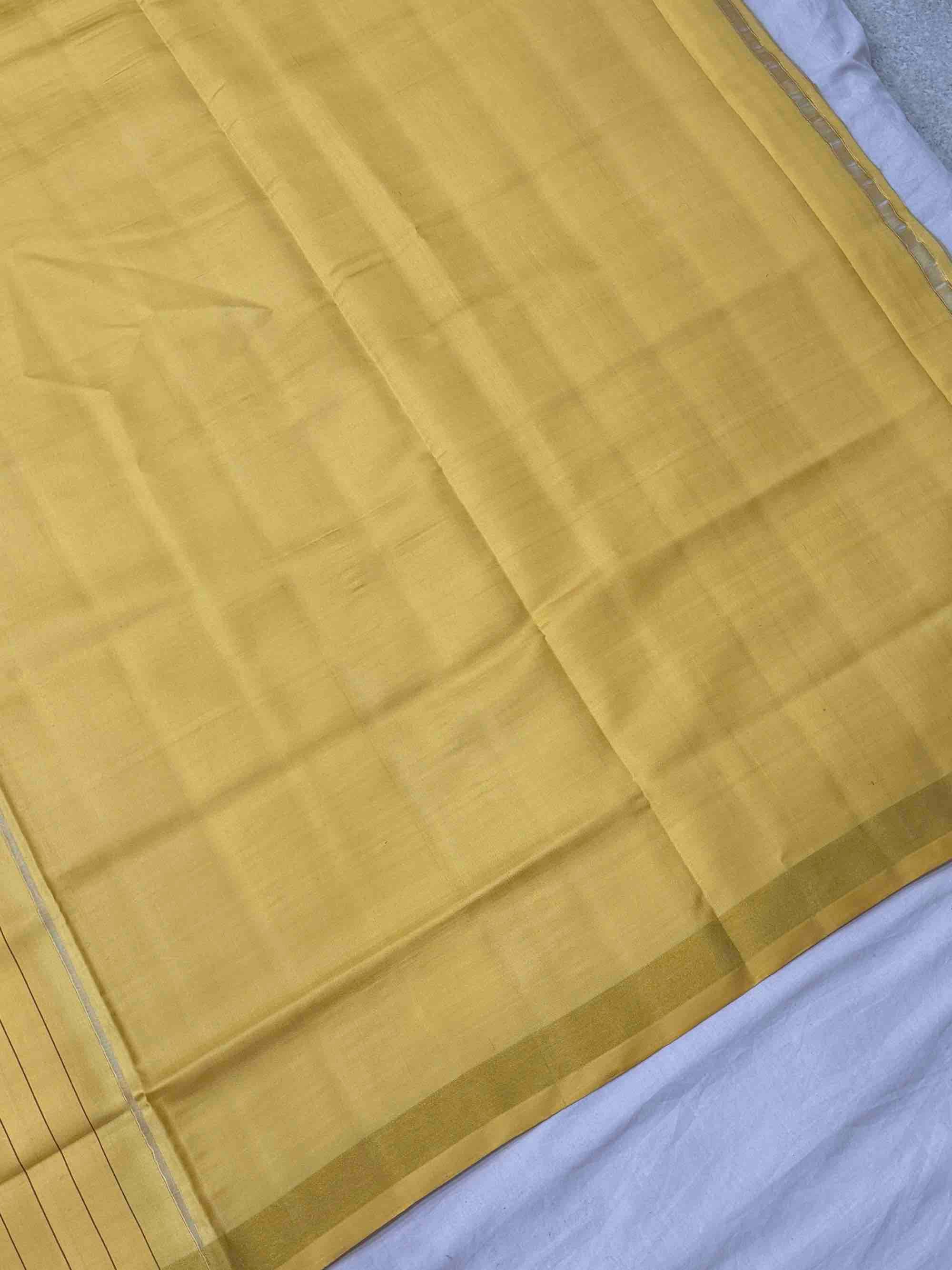 Light yellow & Shaded Carrot colour designer Patola Saree
