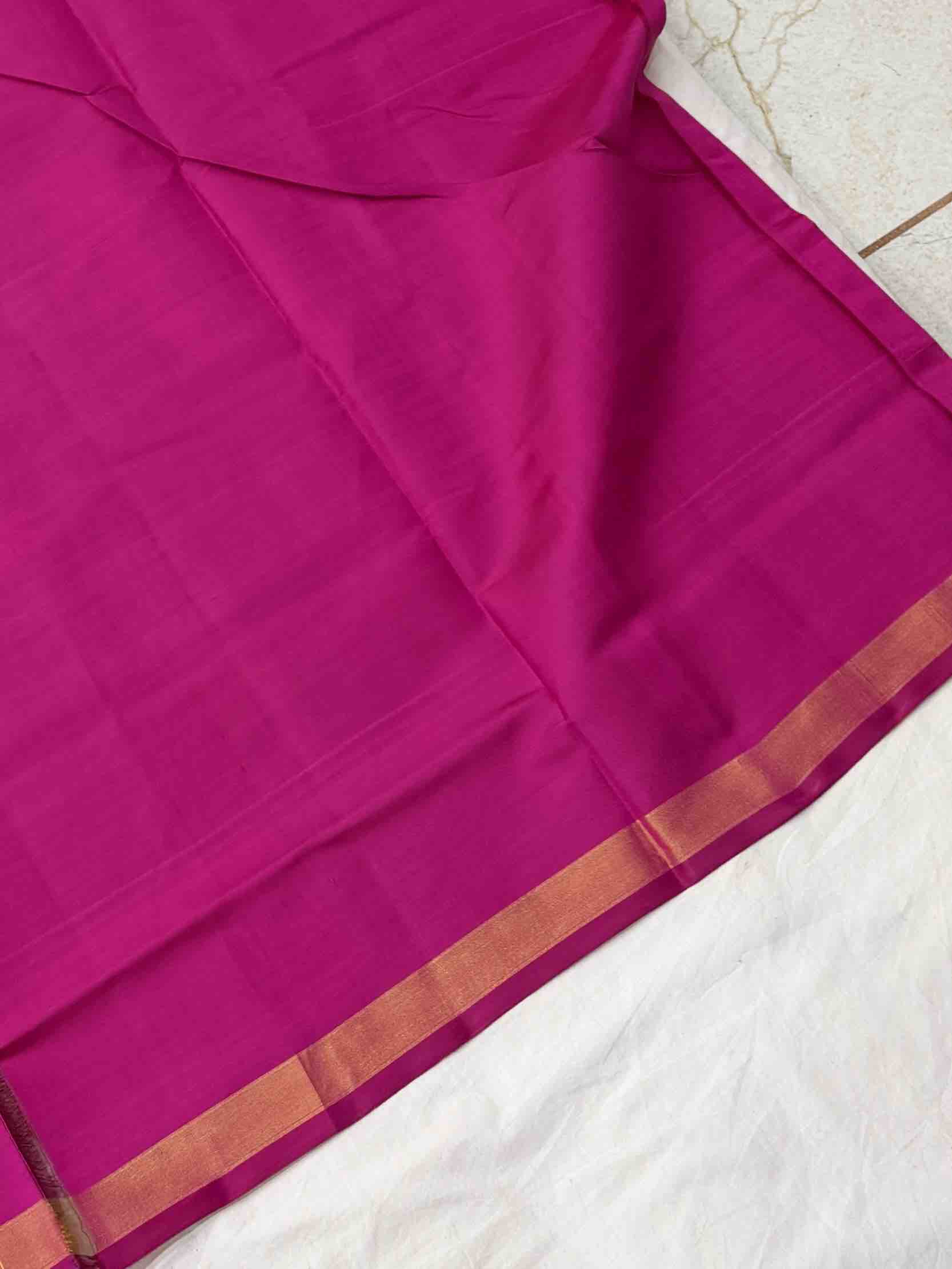 Pink & Peacok blue palm leaf Patola Saree