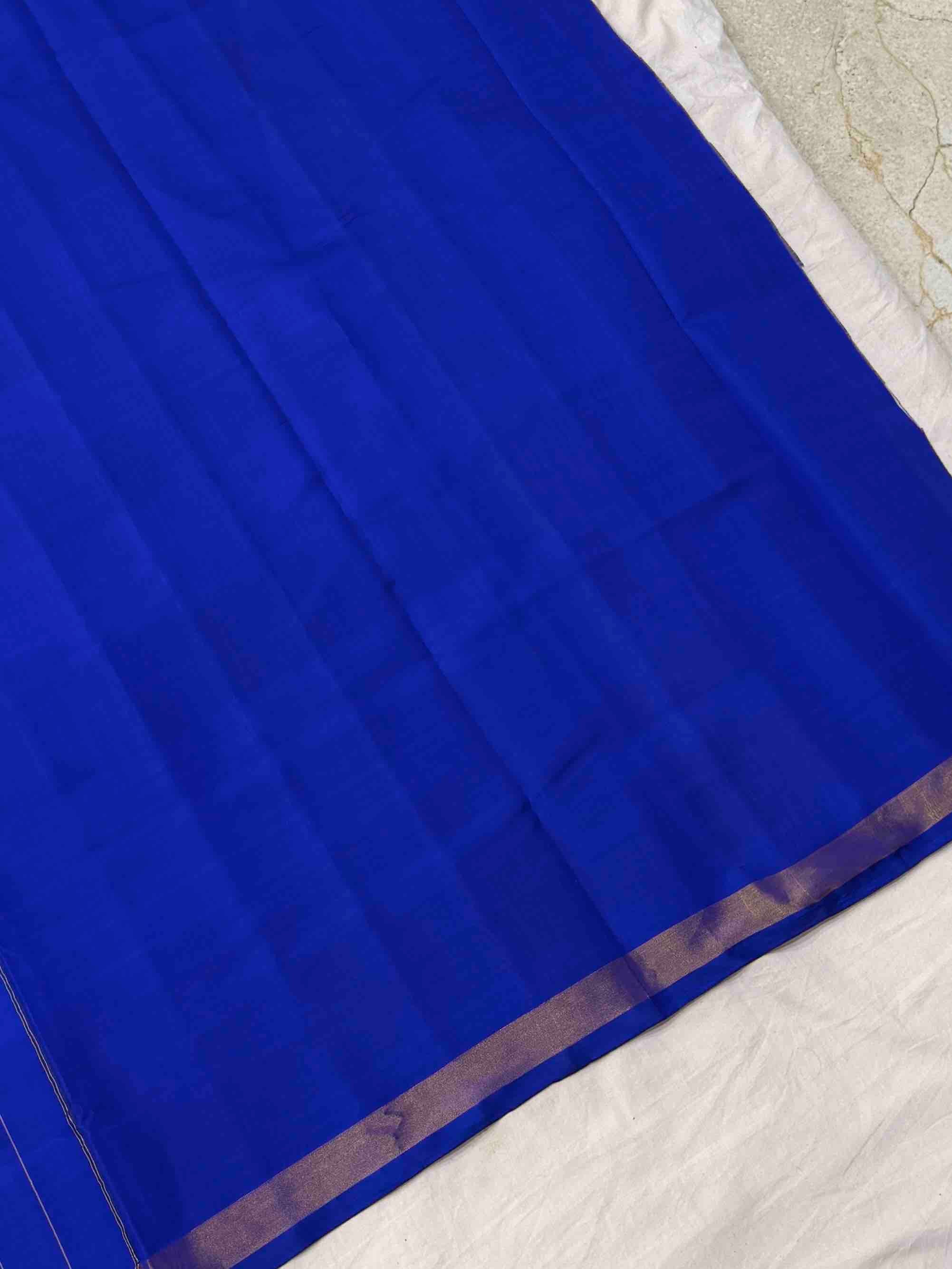 Blue & Grey Designer Rajkot Patola Saree