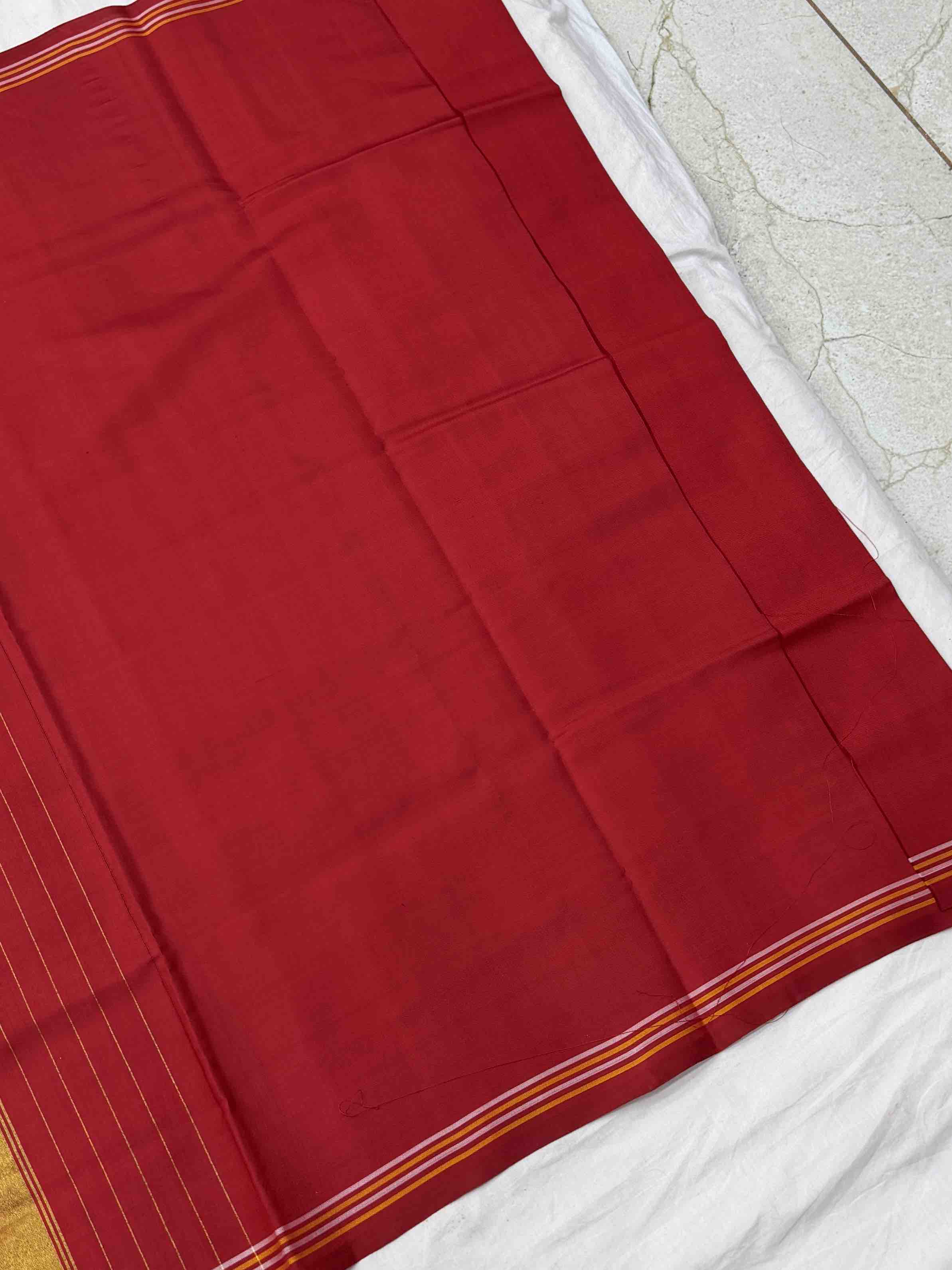 Maroon & Blue navaratan single ikat Patan Patola
