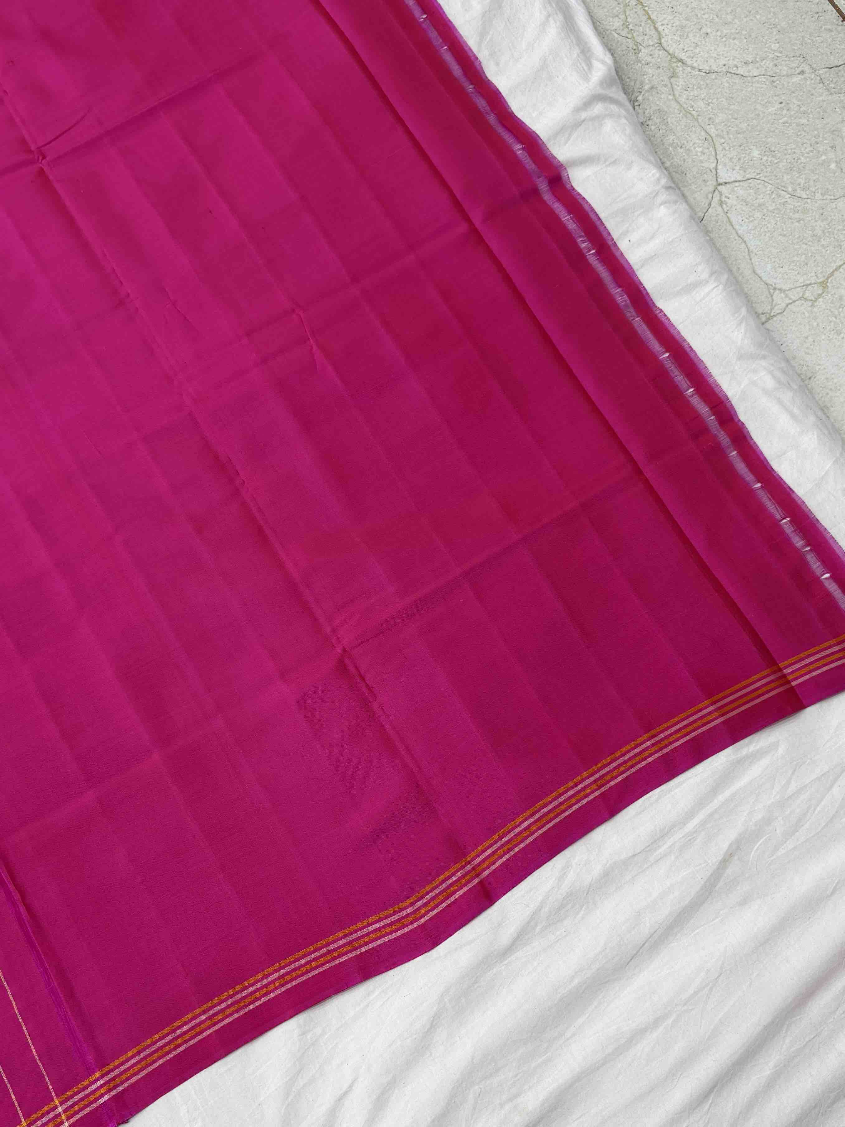 Pink Narikunj single ikat Patan Patola Saree