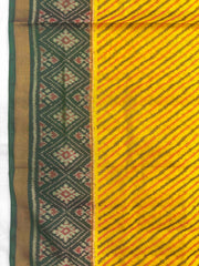 Yellow Ganga Jamuna Lining Patola Saree