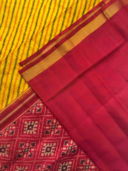 Yellow Ganga Jamuna Lining Patola Saree