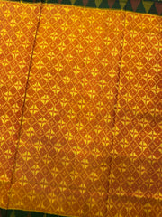 Yellowish Golden & Green Fancy Patola Saree