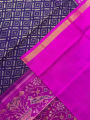 Blue & Pink Fancy Patola Saree