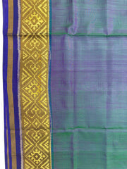 Peacock & Blue Plain Patola Saree