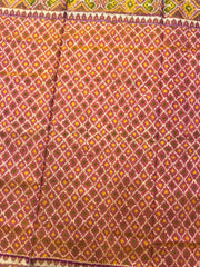 Peach & Pink Boody Design Patola Saree