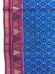 Sky Blue & Pink Fancy Patola Saree