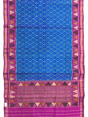 Sky Blue & Pink Fancy Patola Saree