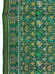 Green Samll Narikunj Single Ikat Patan Patola Saree