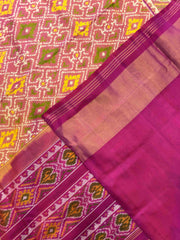 Pink & Peach Panchanda Patola Saree