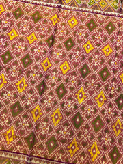 Pink & Peach Panchanda Patola Saree