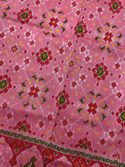 Light Pink Navratan Single Ikat Patan Patola Saree