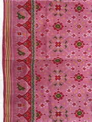 Light Pink Navratan Single Ikat Patan Patola Saree