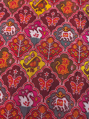 Multicolor Narikunj Single Ikat Patan Patola Saree