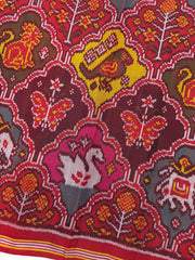 Multicolor Narikunj Single Ikat Patan Patola Saree