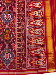 Multicolor Narikunj Single Ikat Patan Patola Saree