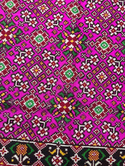 Red & Pink Navratan Double Ikat Patan Patola Saree