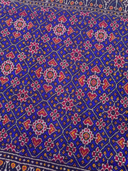 Blue Manekchowk Twill Patola Saree