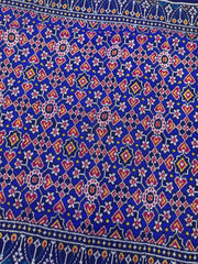 Blue Navratan Twill Patola Saree
