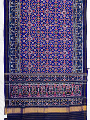 Blue Navratan Twill Patola Saree