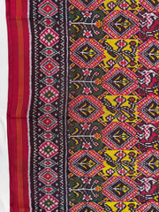 Multicolor Figures & Flowers Fancy Twill Patola Saree