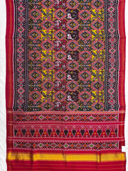 Multicolor Figures & Flowers Fancy Twill Patola Saree