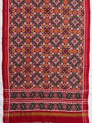 Red & Maroon Manekchowk Double Ikat Dupatta