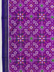 Blue & Magenta Navratan Double Ikat Dupatta