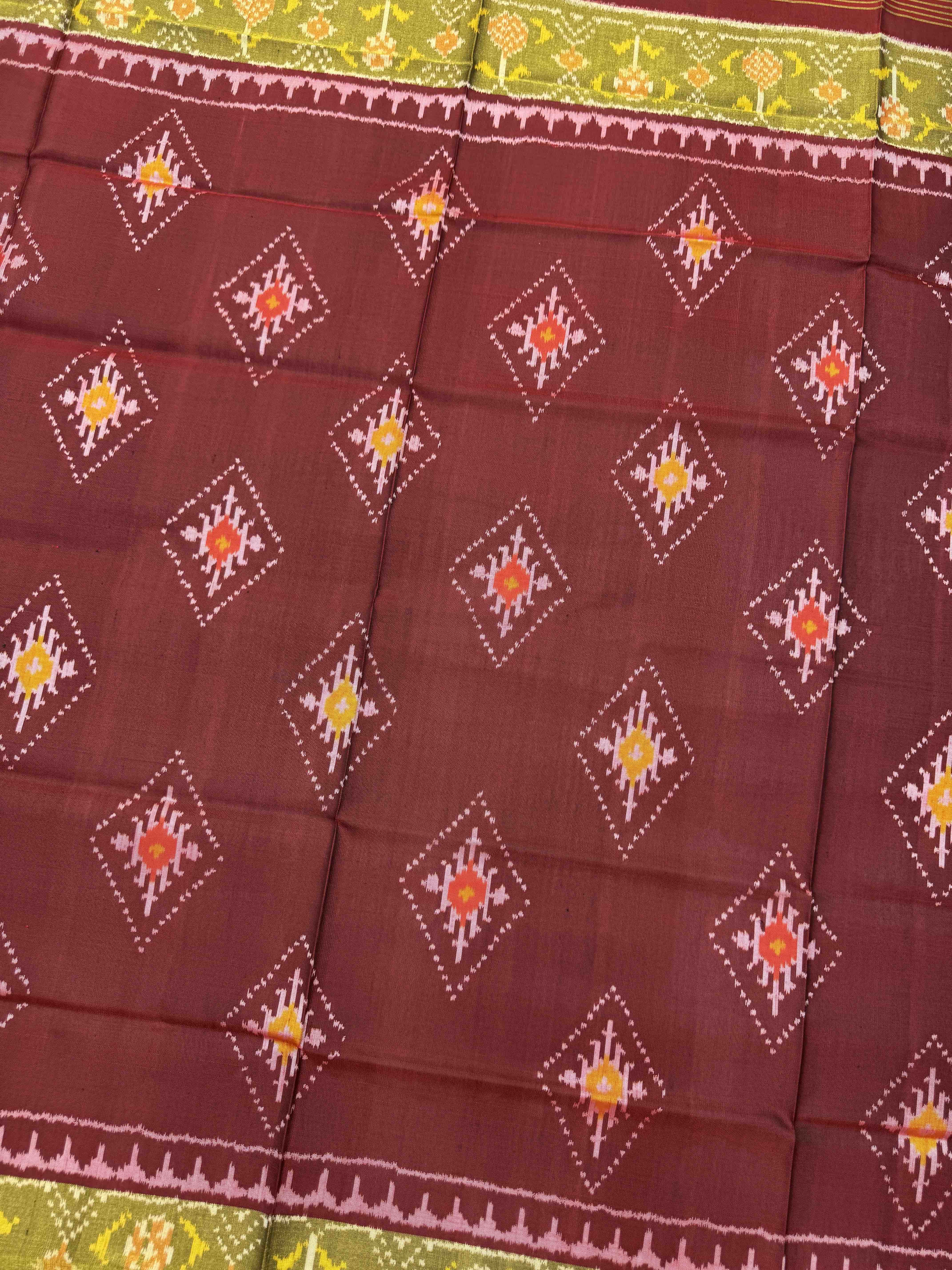 Maroon Pandhanda Patola Dupatta