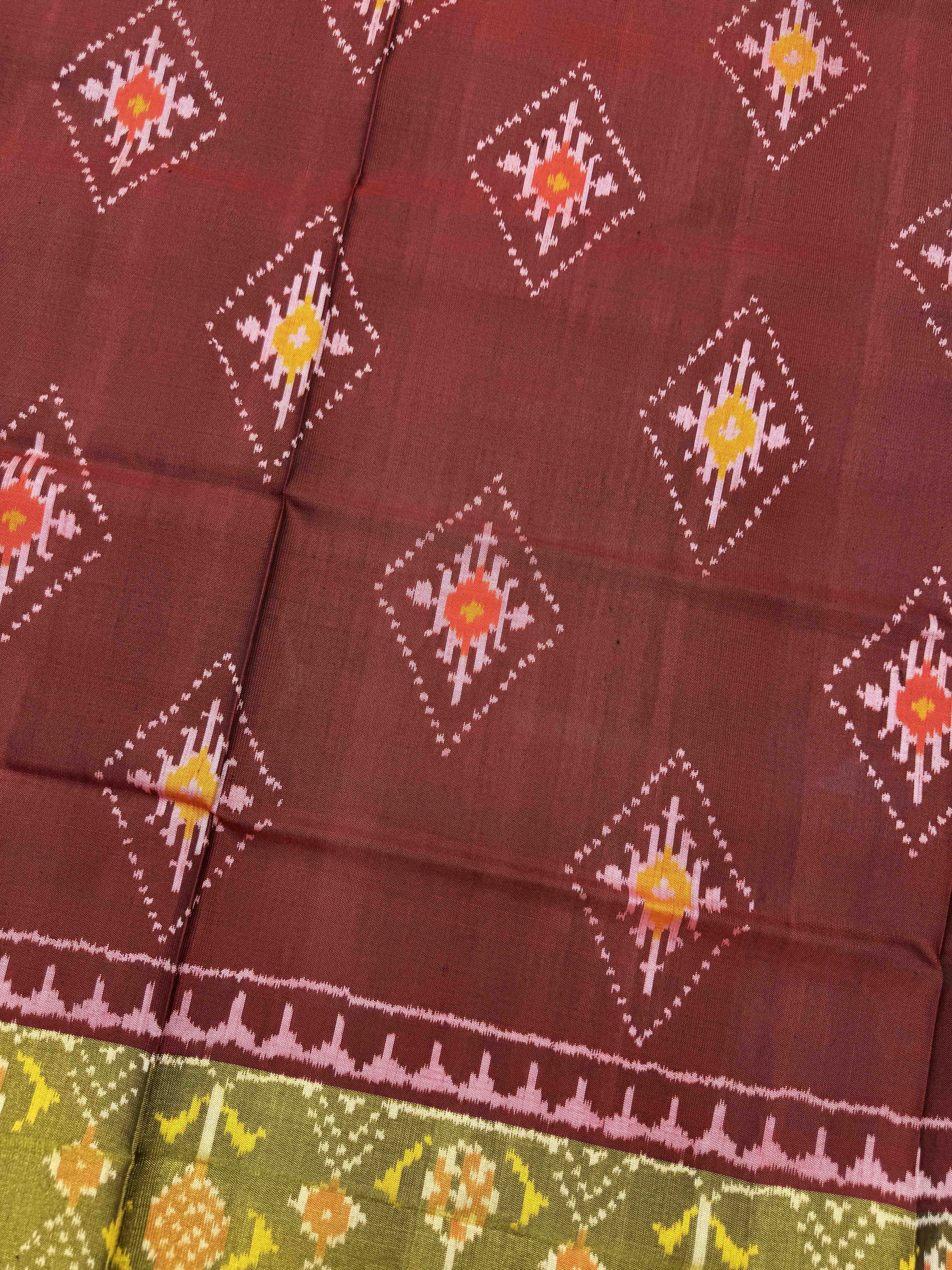 Maroon Pandhanda Patola Dupatta