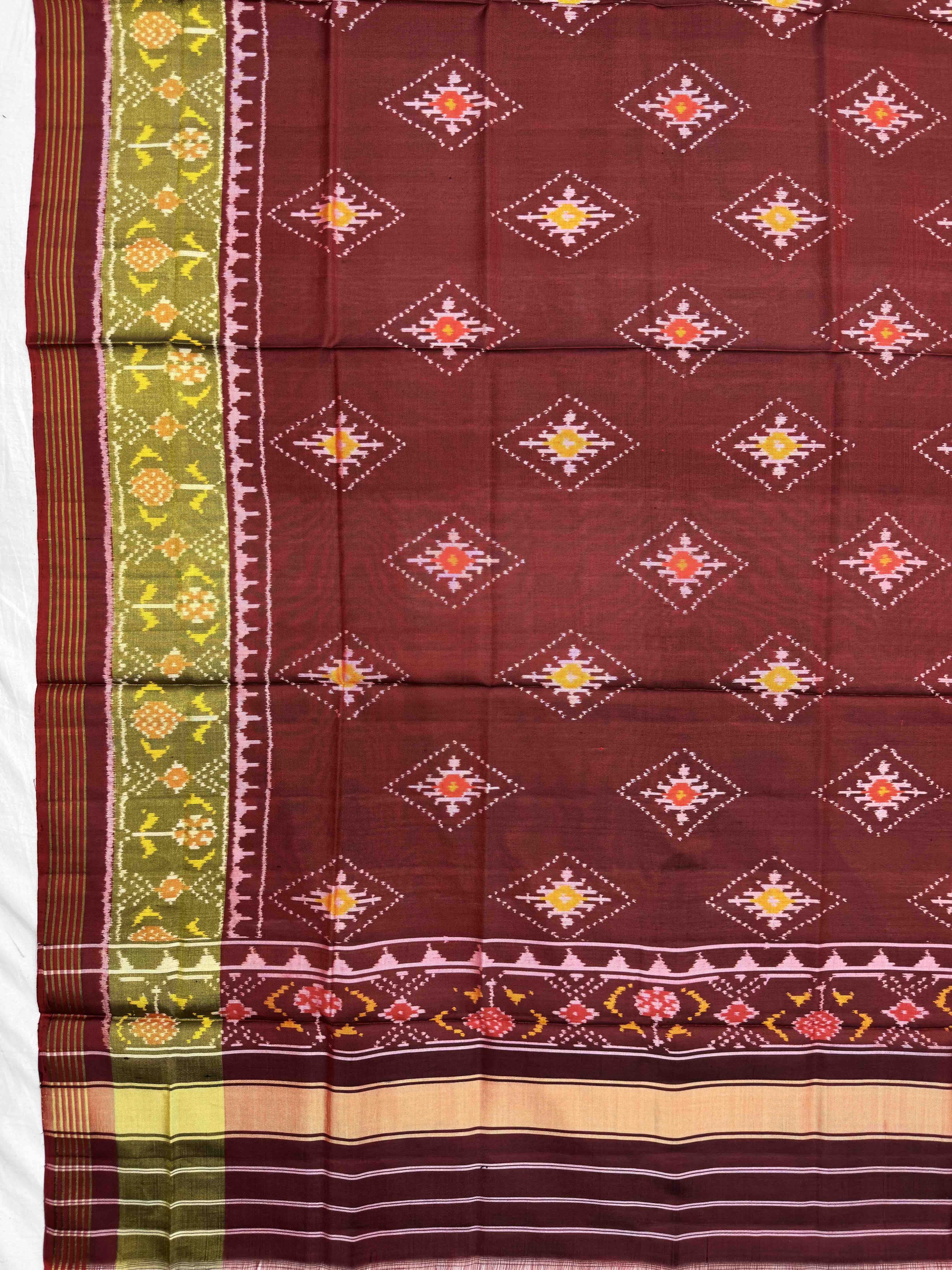 Maroon Pandhanda Patola Dupatta