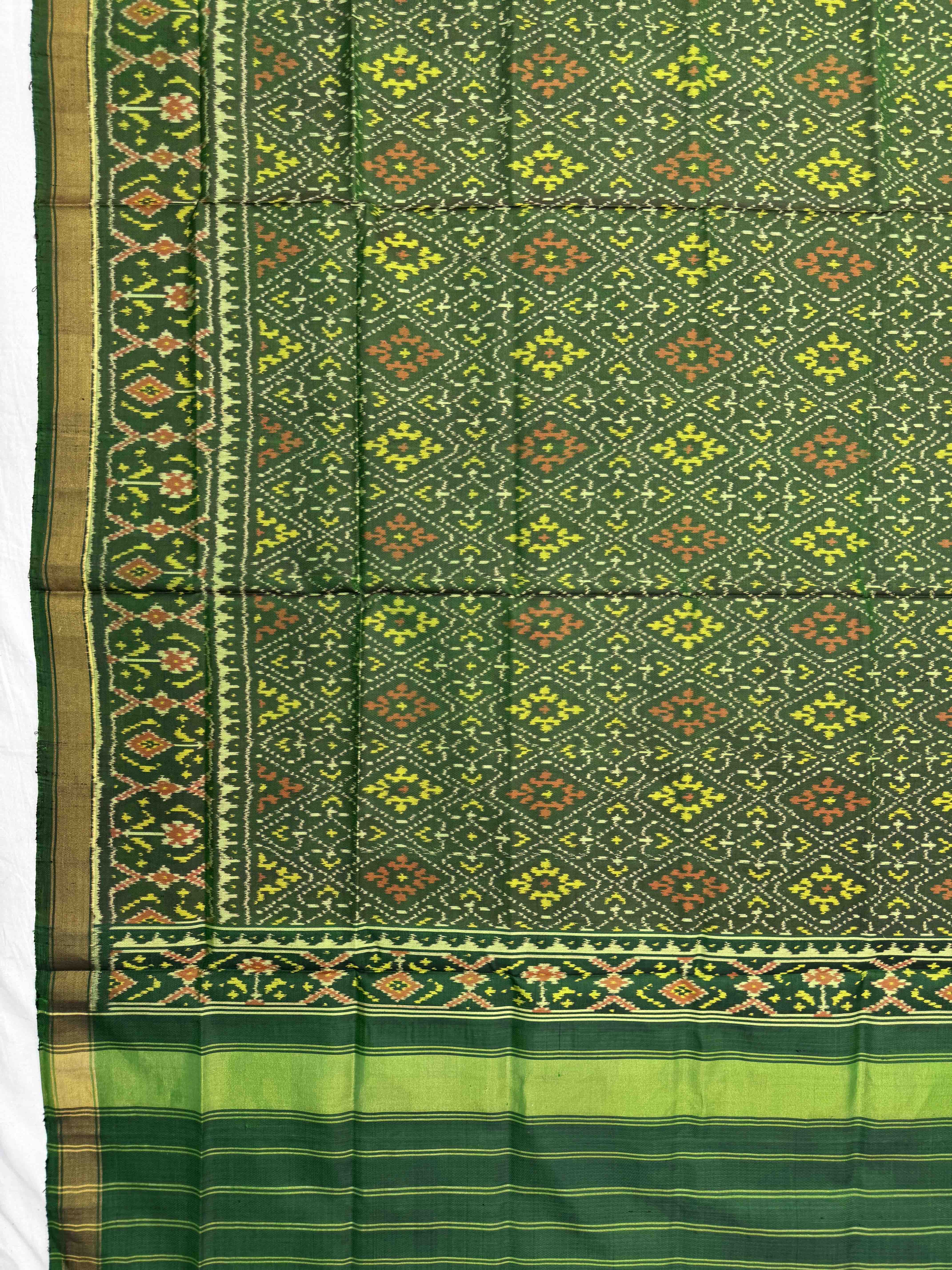 Green Panchanda Patola Dupatta