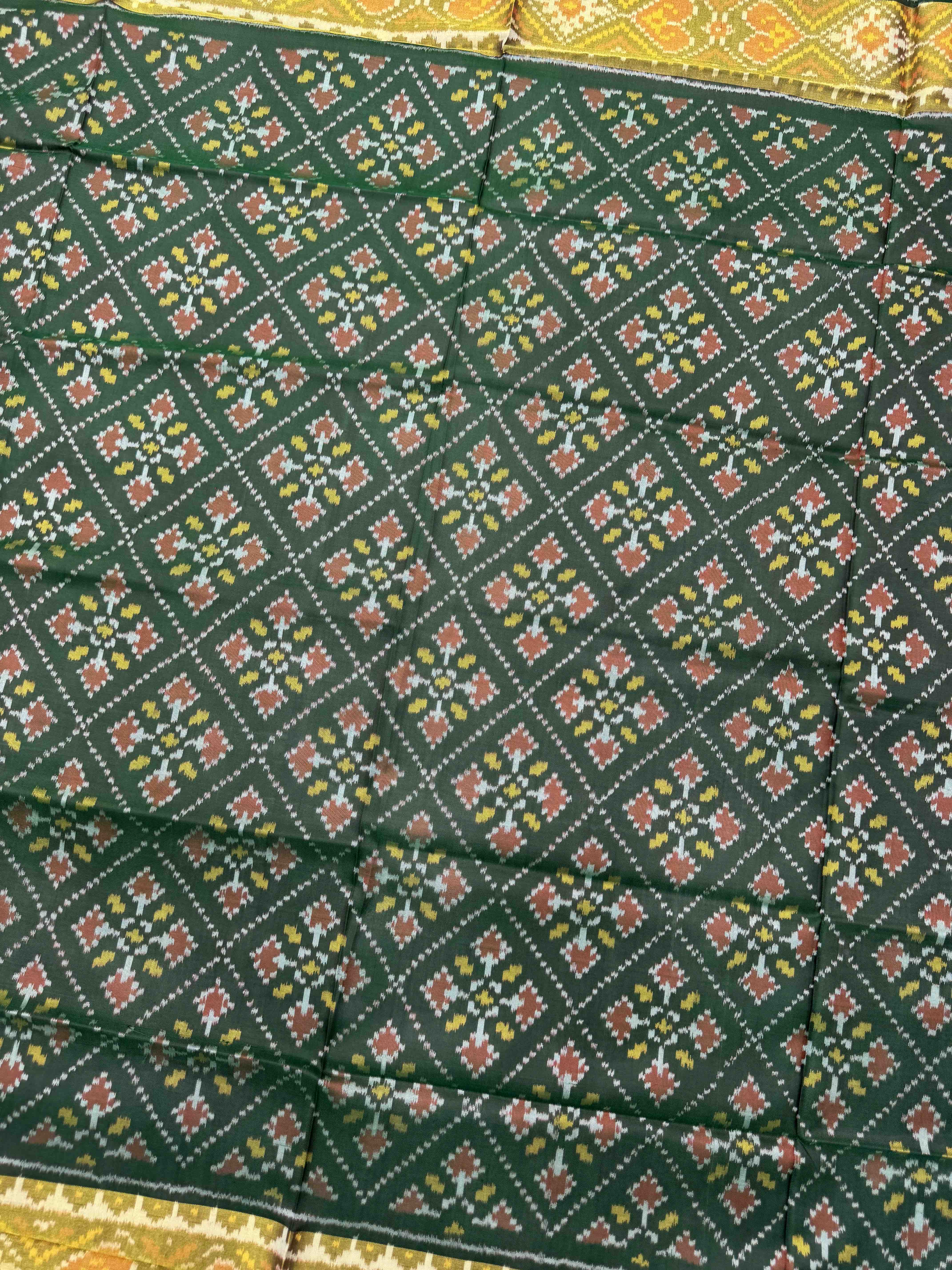 Dark Green Panchanda Patola Dupatta