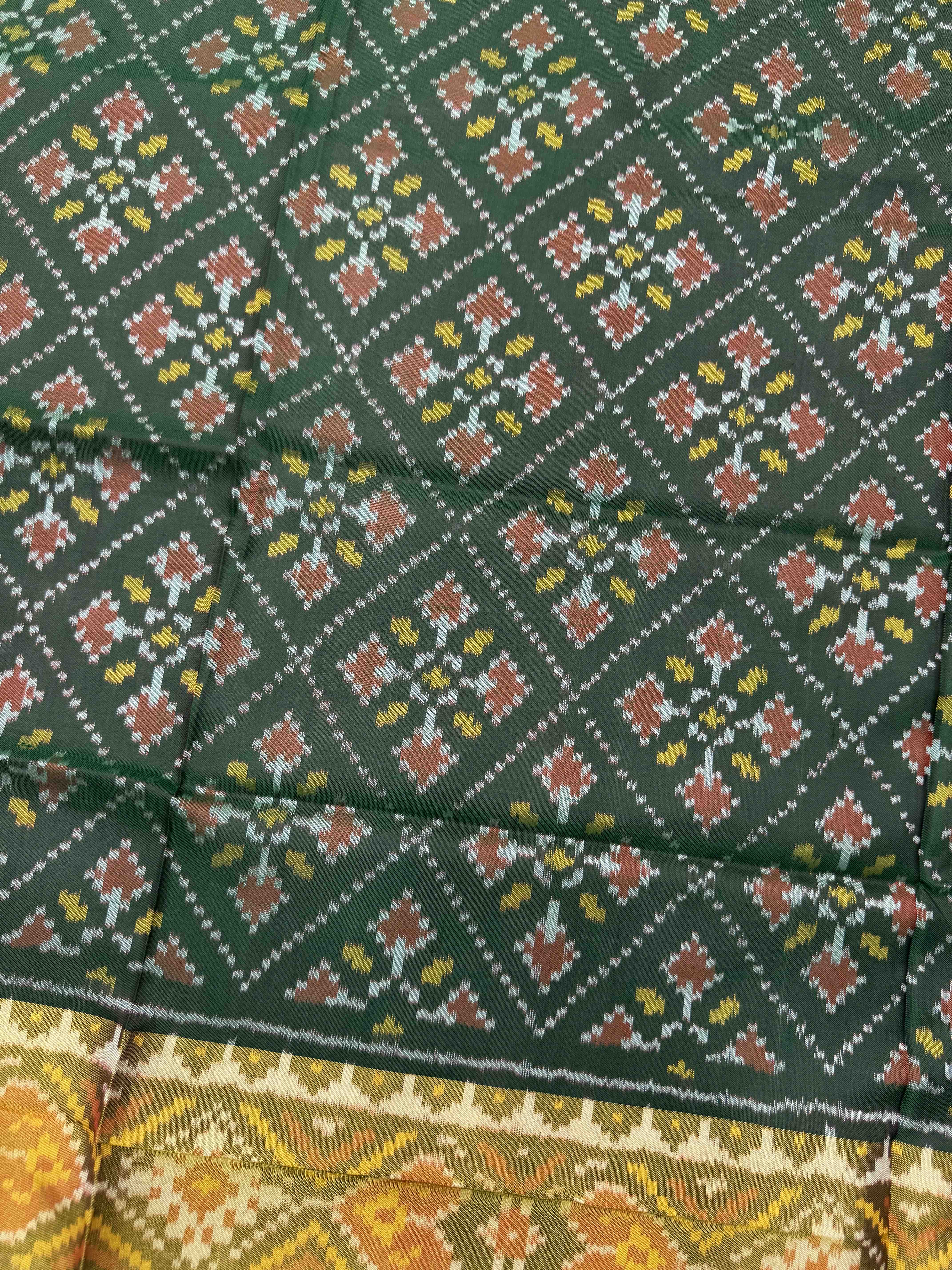 Dark Green Panchanda Patola Dupatta