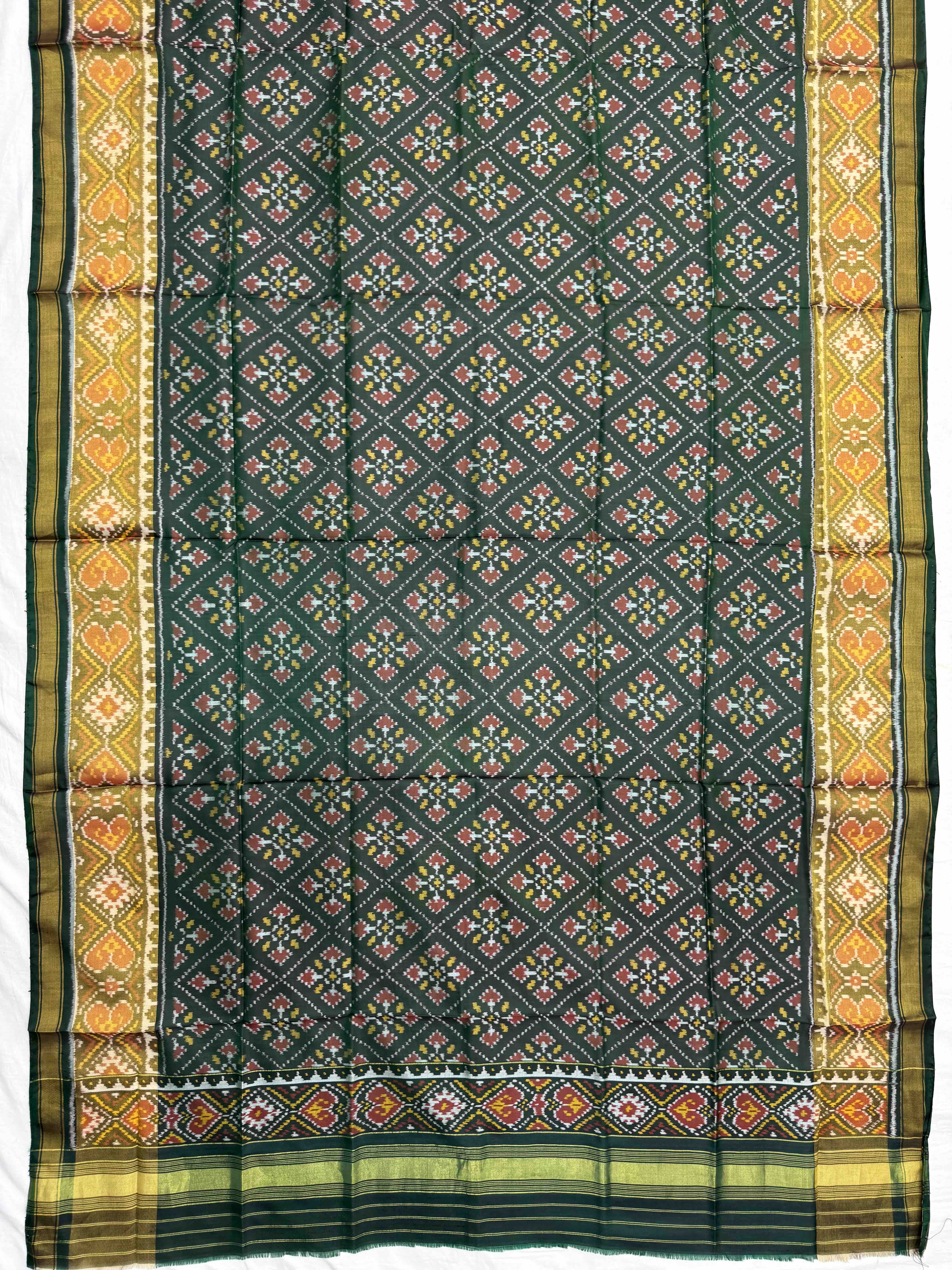 Dark Green Panchanda Patola Dupatta