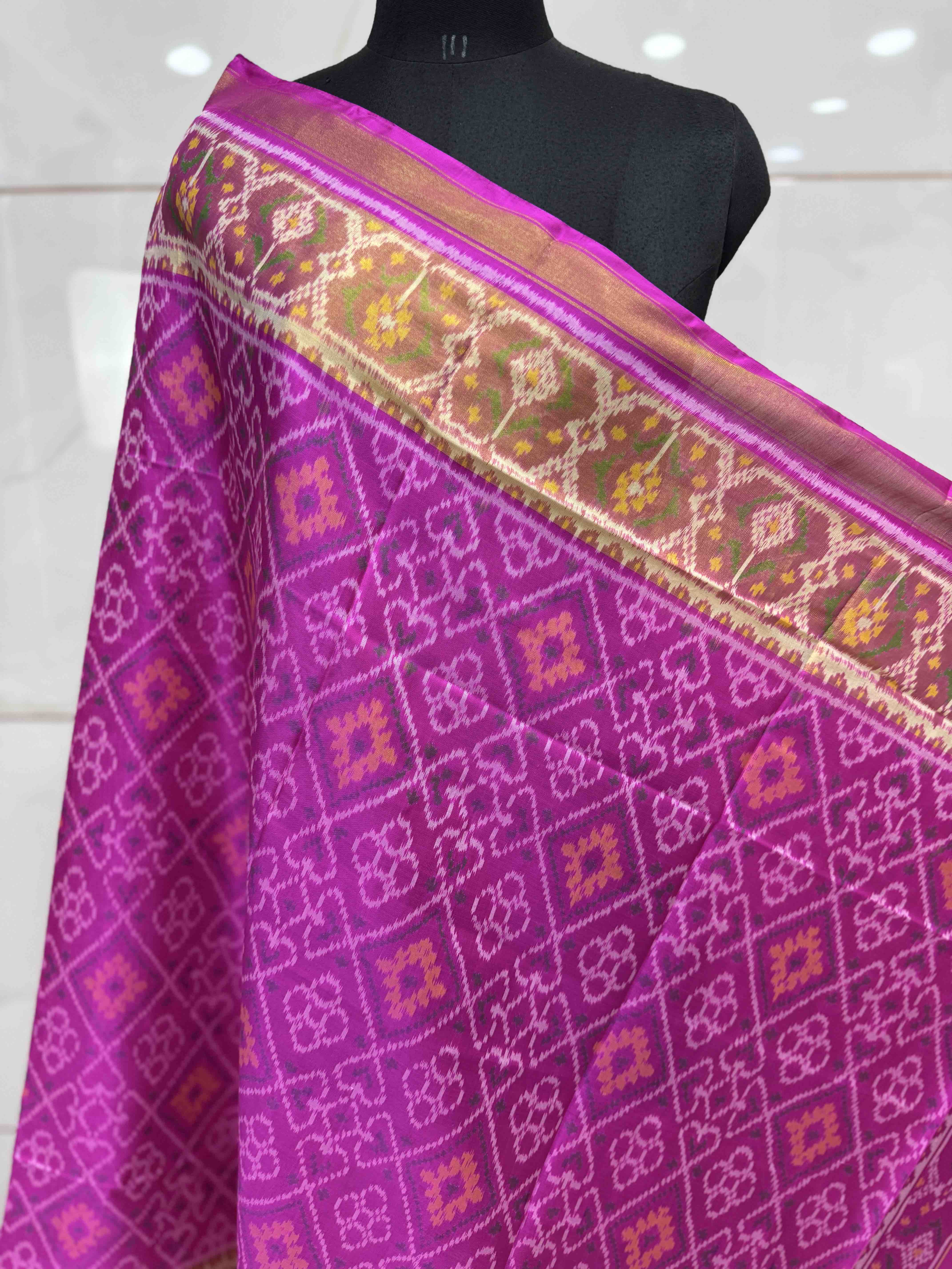 Pink Panchanda Patola Dupatta