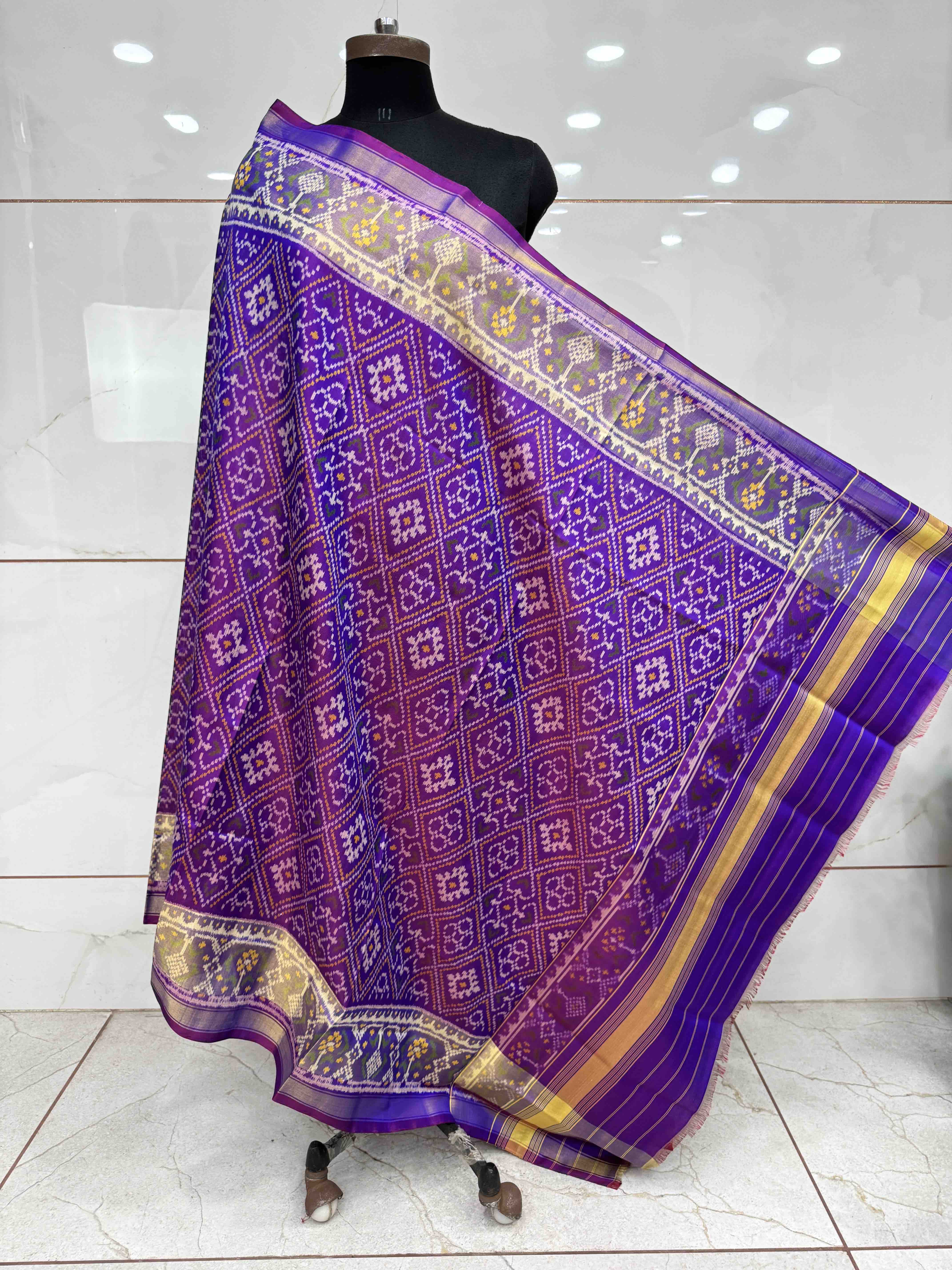 Purple Panchanda Patola Dupatta